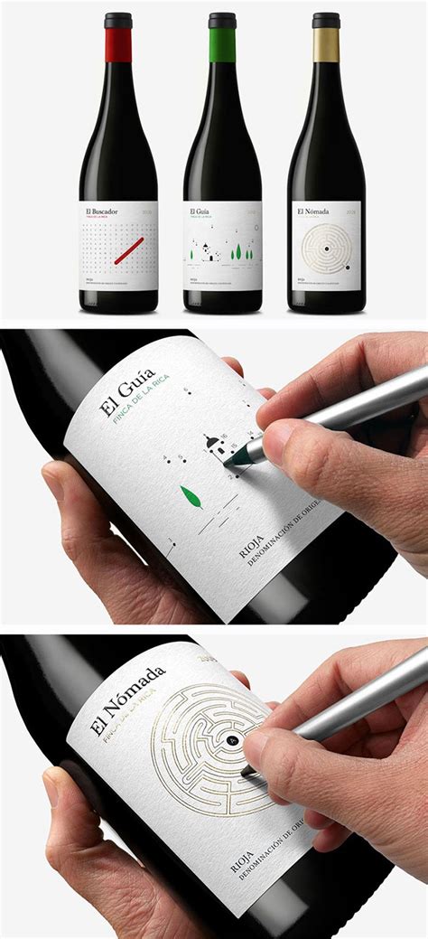 Clever And Interactive Product Packages Wine Bottle Design