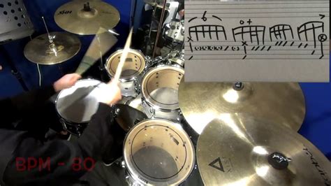 Weekly Drum Rhythm Fill 15 Double Note Singles Fill YouTube