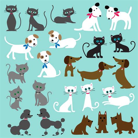 Cats And Dogs Clipart