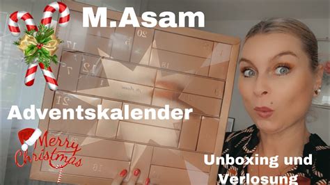 M Asam Adventskalender Unboxing Und Verlosung 170 Euro Wert YouTube