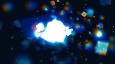 Abstract Exploding Cubes Particle Effect Loop — Free Stock Footage