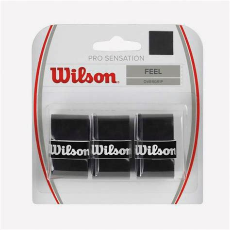 Wilson Pro Overgrip Sensation Σετ 3 Τεμαχίων Μαύρο WRZ4010BK