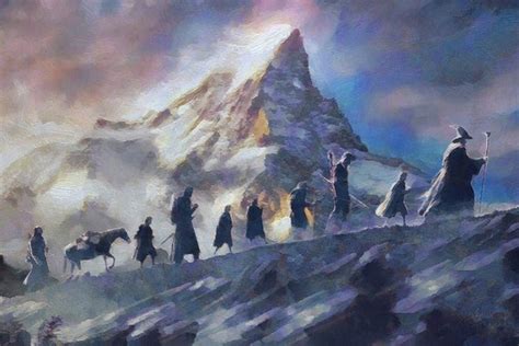 Lord Of The Rings Fellowship Of The Ring Canvas Print Lotr Etsy