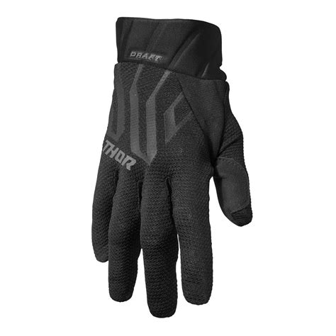 Thor Gloves Draft Black Charcoal Maciag Offroad