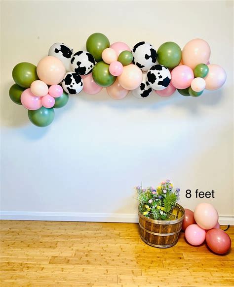 Cow Girl Giddy Up Country Farm Themed Southern Diy Balloon Garland Kit