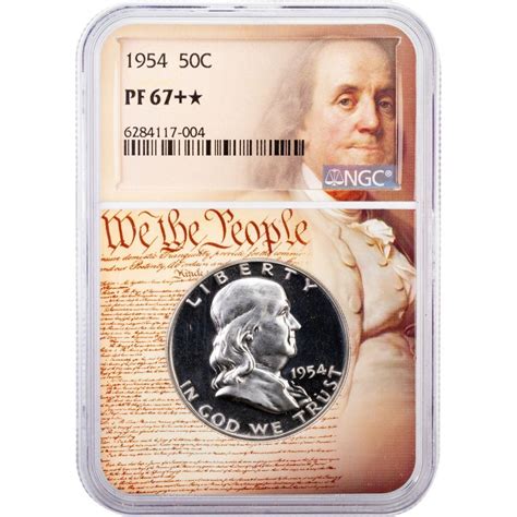 50 1954 Franklin Half Dollar Ngc Pf67 Star Wtp Includes 2nd Edition