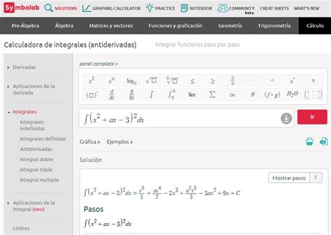 Integrales Symbolab Symbolab Math Solver 