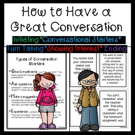 Appropriate Conversation Skills Worksheets