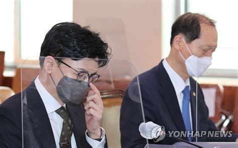 법사위 출석한 한동훈 법무부 장관 연합뉴스