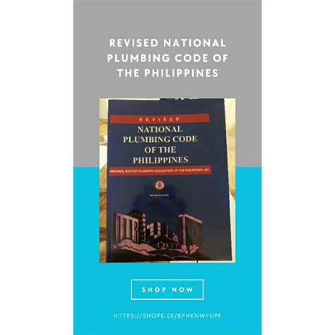 Revised National Plumbing Code Of The Philippines Shopee Philippines