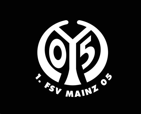 Mainz 05 Club Logo Symbol White Football Bundesliga Germany Abstract ...