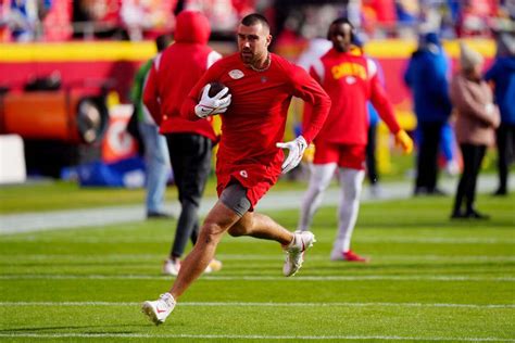 Chiefs TE Travis Kelce Will Test Knee Thursday Source The Athletic