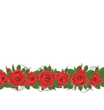 Red Roses Border Vector Art PNG Images | Free Download On Pngtree