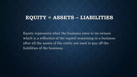 What Is Equity Leigh Barker Accountant Ppt