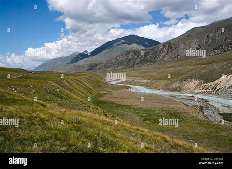 mountain valley river stock photo alamy