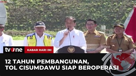 Presiden Joko Widodo Resmikan Tol Cisumdawu Kabar Hari Ini TvOne