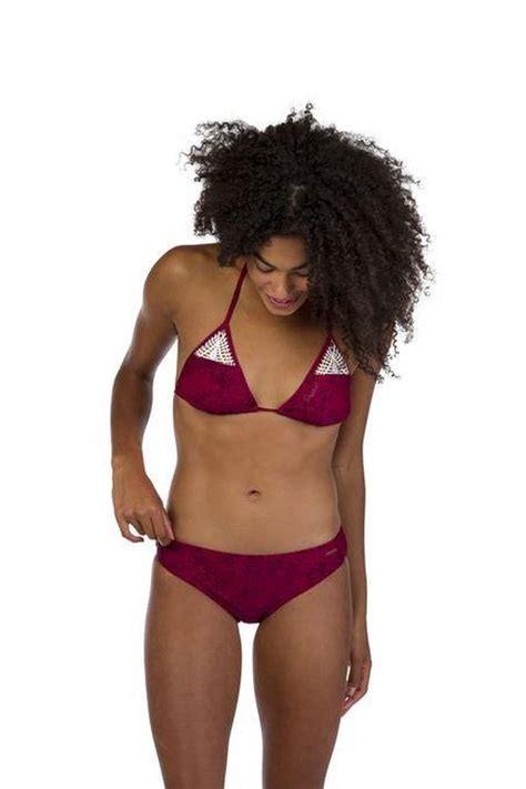 Protest JUANITA Triangle Bikini Dames Beet Red Maat L 40 Bol