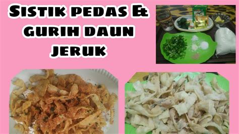 Cara Membuat Sistik Pedas Gurih Daun Jeruk Hanya Terigu Jadi