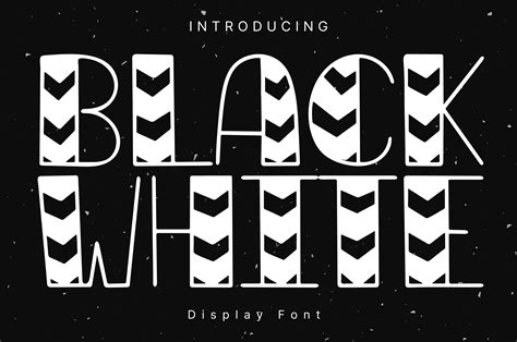 Black White Font By AchiArt Creative Fabrica