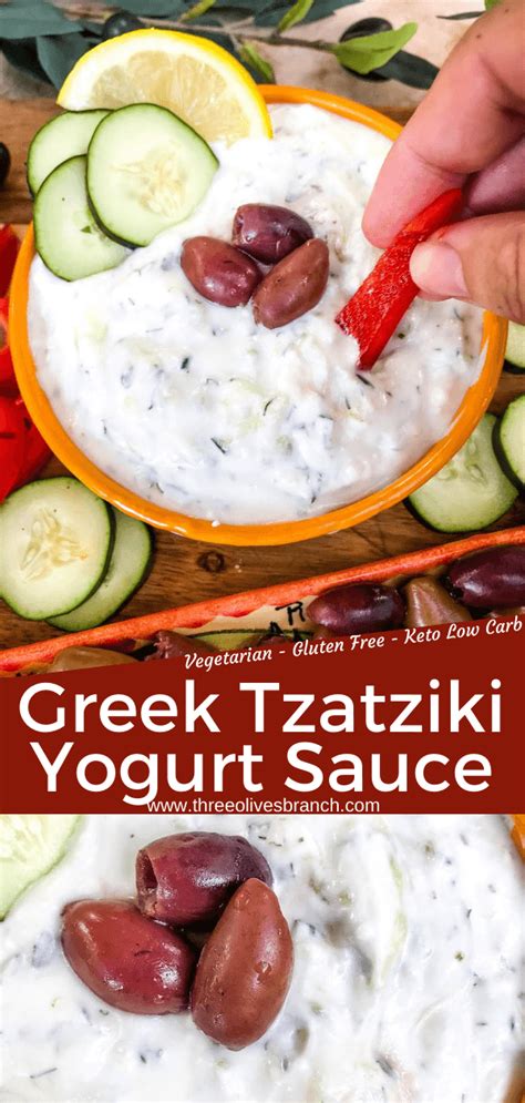 This Fresh And Creamy Authentic Greek Tzatziki Yogurt Sauce Recipe Is A