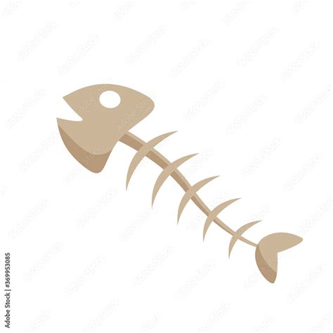 Fishbone Icon Isolated On White Background Clip Art Fish Skeleton