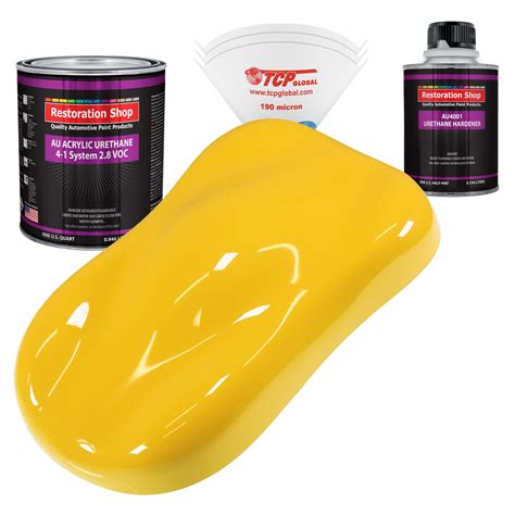 Restoration Shop Sunshine Yellow Acrylic Urethane Auto Paint Complete