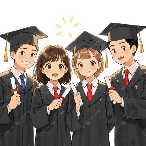Cute Style Cartoon Style College Student Graduation Photo, Graduate