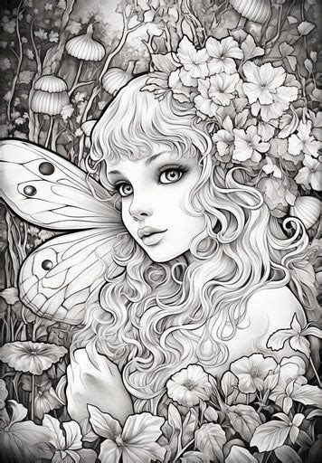 Enjoy Fairy Coloring Pages Creative Leisure Time In 2024 Fairy