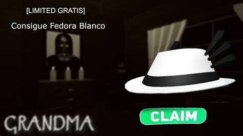 Limited Gratis Consigue Fedora Blanco En Roblox YouTube