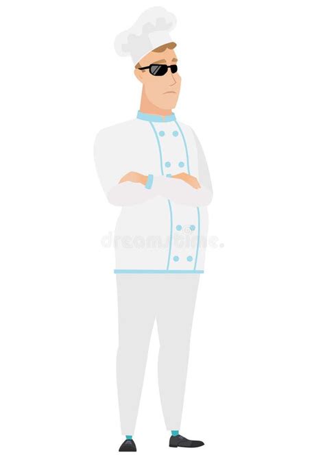 Confident Chef Woman Standing Stock Vector Illustration Of Gourmet