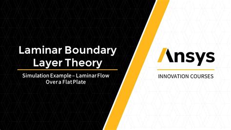 Laminar Flow Over A Flat Plate Simulation Example Youtube