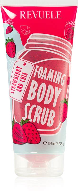 Revuele Foaming Body Scrub Strawberry And Chia Gommage Hydratant Corps