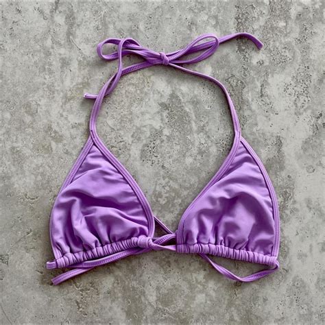 Purple Bikini Top Model Measurements 25 Waist Depop