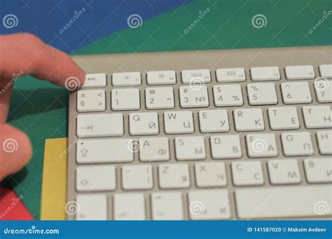 Dactilografia No Teclado Keypad Desktop Digitas Foto De Stock Imagem