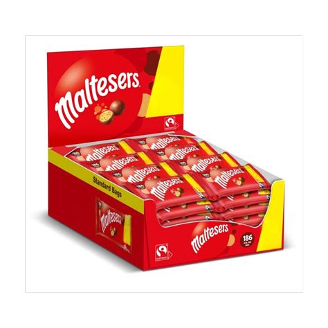 Maltesers Milk Chocolate And Honeycomb Snack Bag 37g Box Of 40 My Africa Caribbean