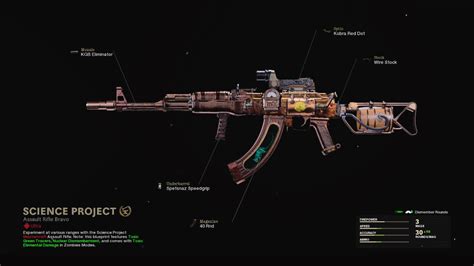 Science Project Cod Warzone And Black Ops Cold War Weapon Blueprint