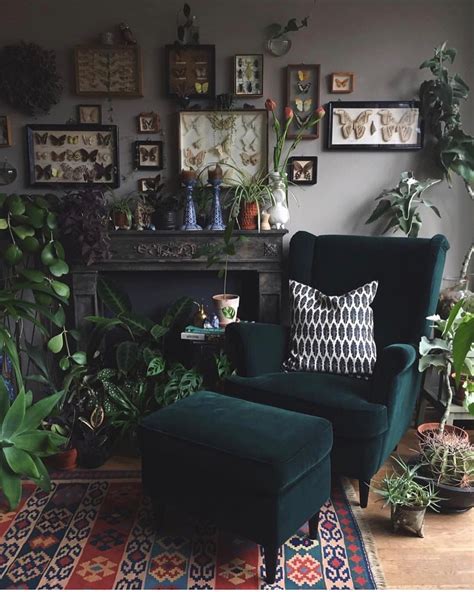 Dark Living Rooms Home And Living Cozy Living Witchy Living Room