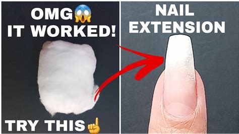 Nail Extensions At Home 2022 Diy Cotton Nail Extension Cheap And Easy Homemade Nail