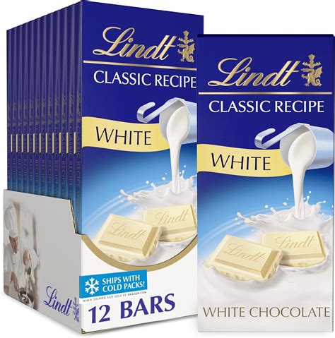 Lindt Classic Recipes White Chocolate 4 4 Ounce Packages Pack Of 12 Amazon Ca Grocery