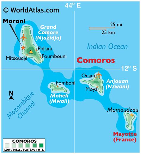 Comoros Map