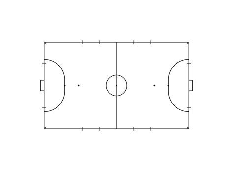 Quadra De Futsal Desenho - futsal quadra ou interior futebol campo disposição para ilustração ...