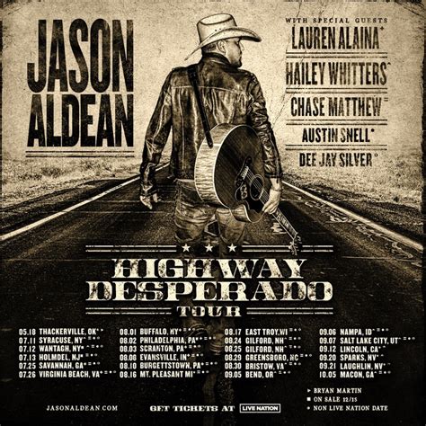 Jason Aldean Tour 2025 Setlist - Cami Marnie