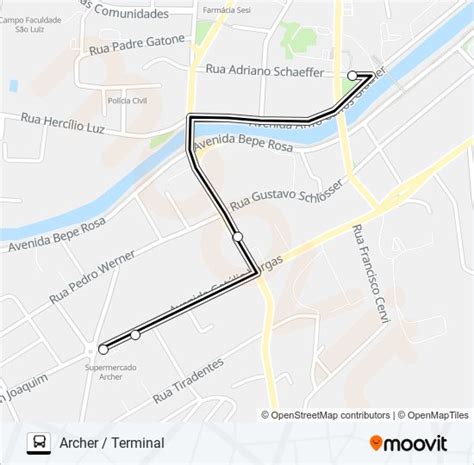 Rota Da Linha Fretamento Hor Rios Paradas E Mapas Archer Terminal