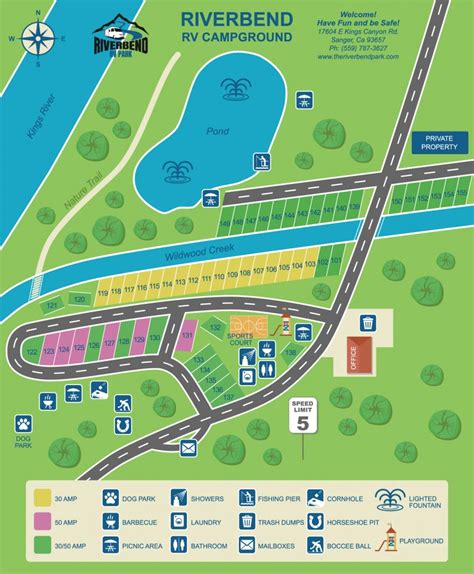 Riverbend RV Park Map - Riverbend RV Park