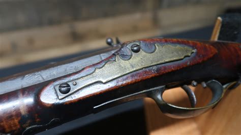 Jacob Albright Transitionary Flintlock American Long Rifle Early 19th Century Flintlock — I