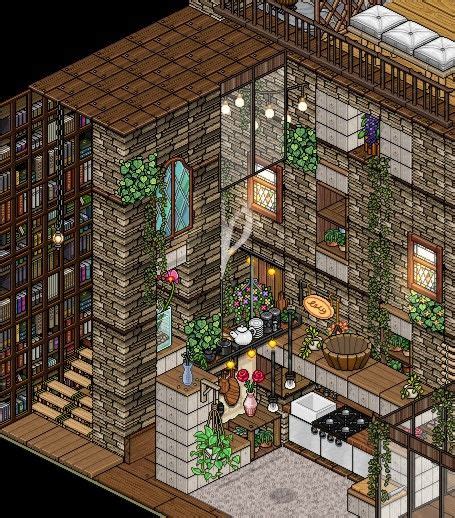 Habbo Hotel Minecraft Room Isometric Art Pixel Art Games Art