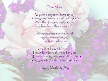 Mothers Day Poems | Happy Mothers Day