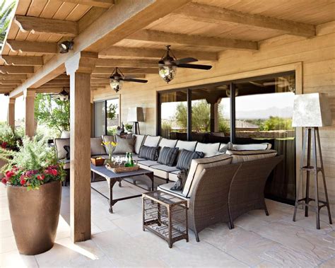 covered patio ideas   stunning backyard trimmed roots