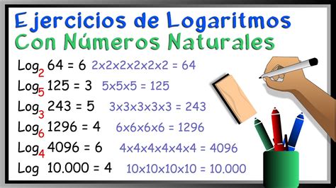 Cómo Resolver Ejercicios De Logaritmos Con Números Naturales Youtube