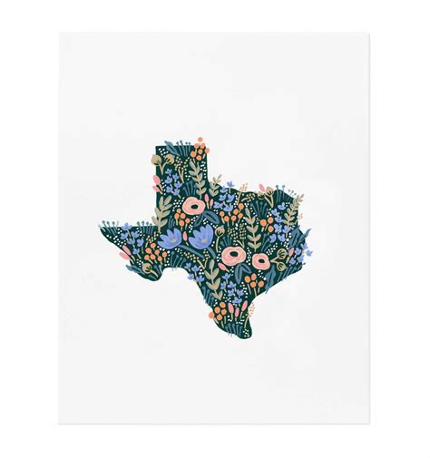 Texas Wildflowers Art Print – Lost Pines Art Bazaar